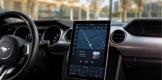 Ford Mustang Tesla Screen: Everything You Need to Know Before You Upgrade Modern-Mustang-cockpit-with-vertical-screen