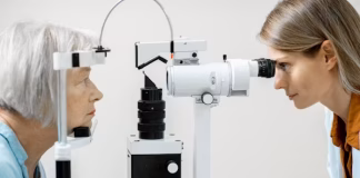 Boutique Ophthalmology Practices Can Market Their Unique Patient Experience Ophthalmology checking elderly woman