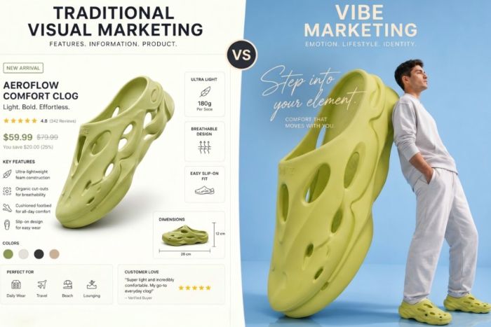 crocs marketed with fotor