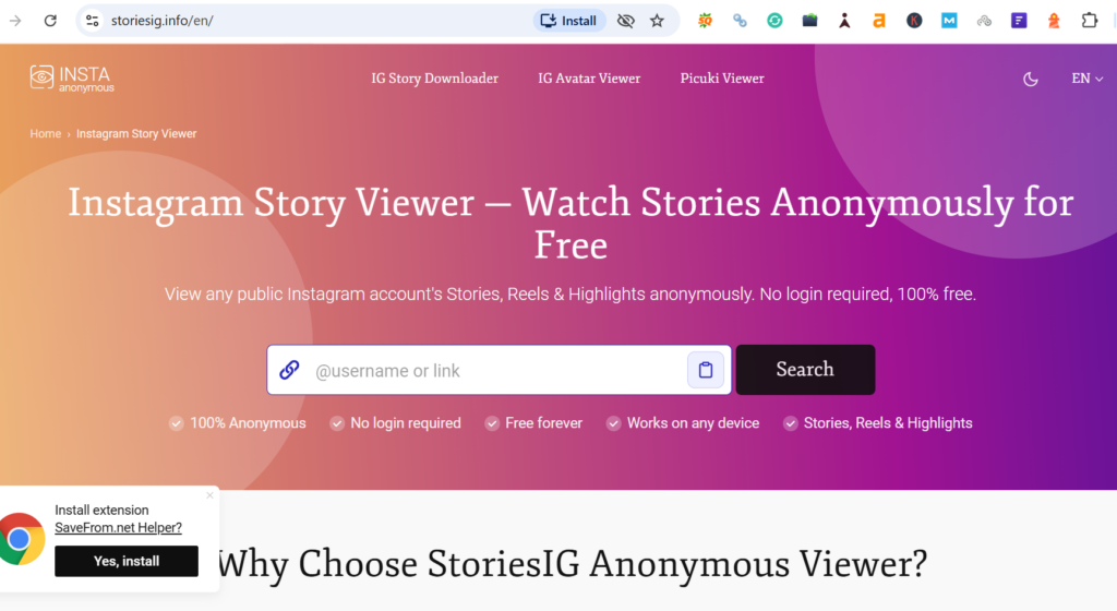 StoriesIG instagram highlight viewer