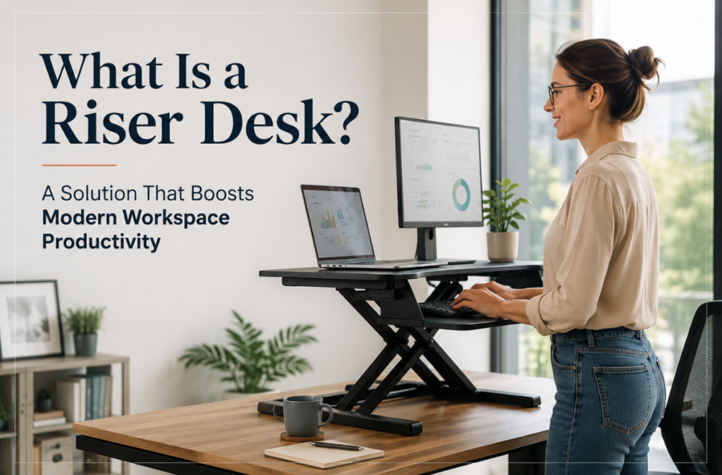 What Is a Riser Desk? A Key that Boosts Workspace Productivity