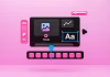 Media.io AI Video Enhancer Review 2026: Does It Actually Improve Video Quality? a compter keyboard with pink background