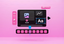 Media.io AI Video Enhancer Review 2026: Does It Actually Improve Video Quality? a compter keyboard with pink background