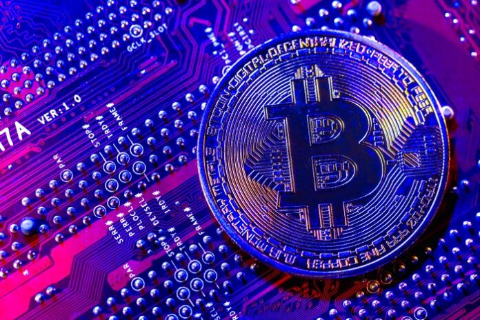 bitcoin-coin-closeup-circuit-board-finance-concept cryptocurrency services