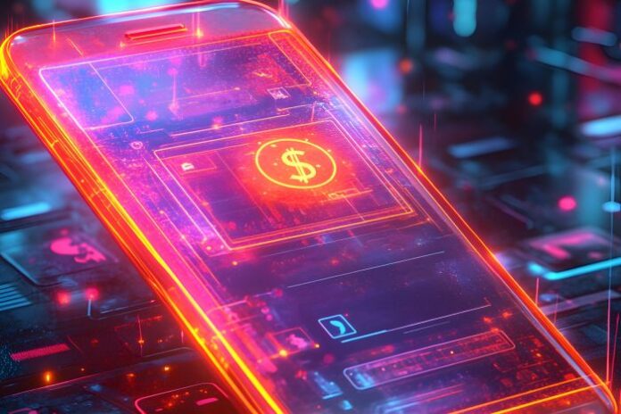 cartoon-3d-mobile-app-interface-with-glowing-transaction-confirmation-animated-currency-symbols phone using mobile proxies
