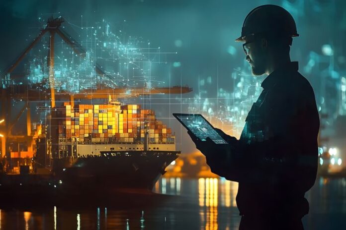 cuttingedge-technology-powering-maritime-industry-urban-landscape man working with offshore development company