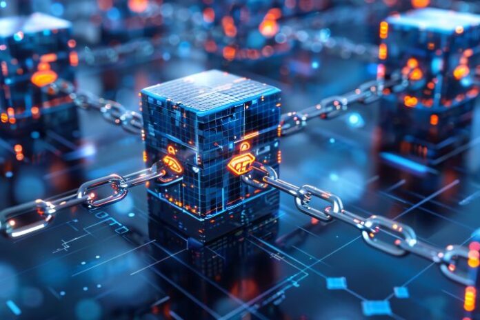 digital-blockchain-chain-concept digital asset on blockchain