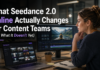 What Seedance Online 2.0 Changes—and Doesn’t Yet—for Content Teams woman editing with seedance