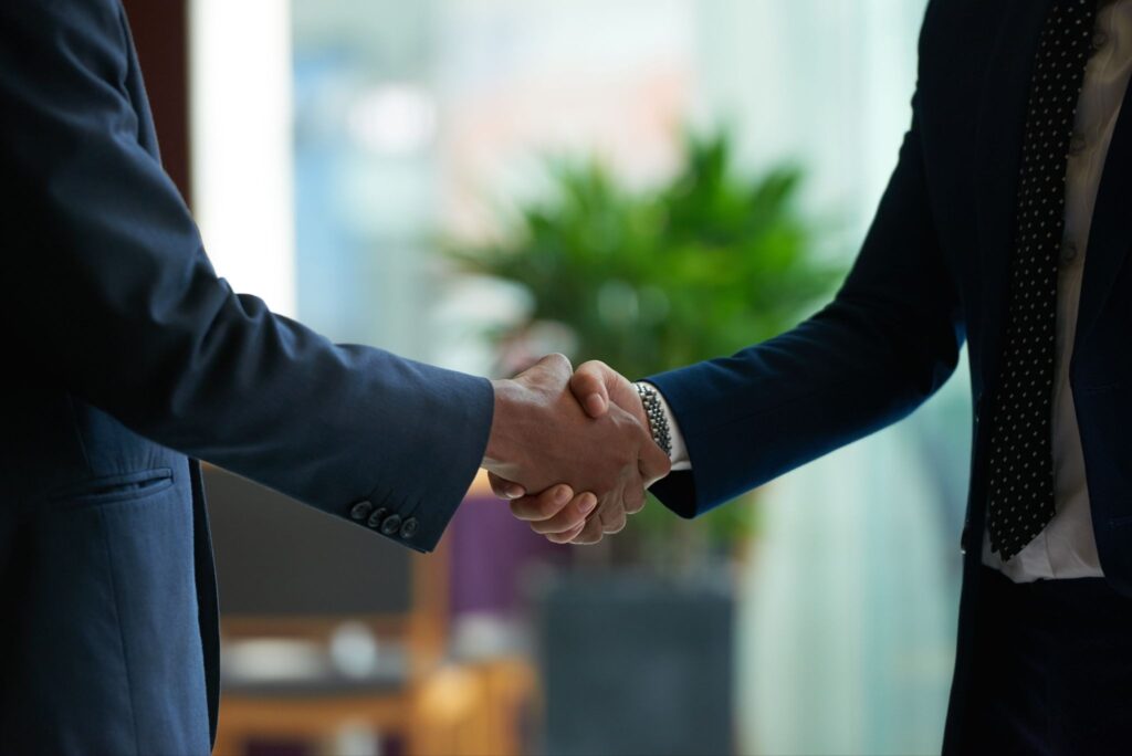 handshake demonstrating long-term planning