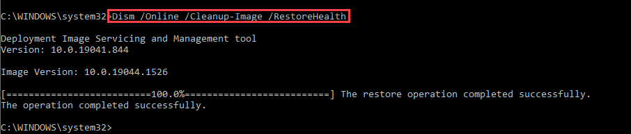 terminal with error 0x80070306