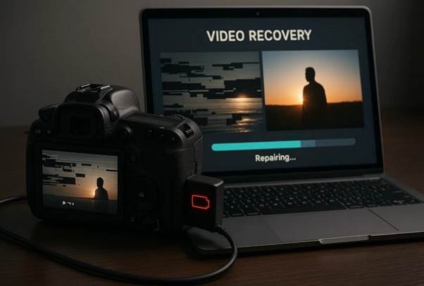 laptop uploading permanently deleted videos