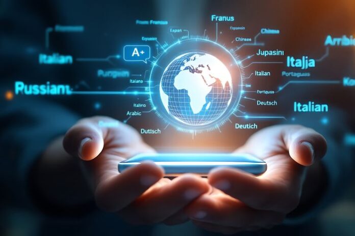 multilingual-language-translation-technology-concept different ai models for translation