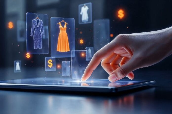 online-shopping-concept person shopping online through ecommerce