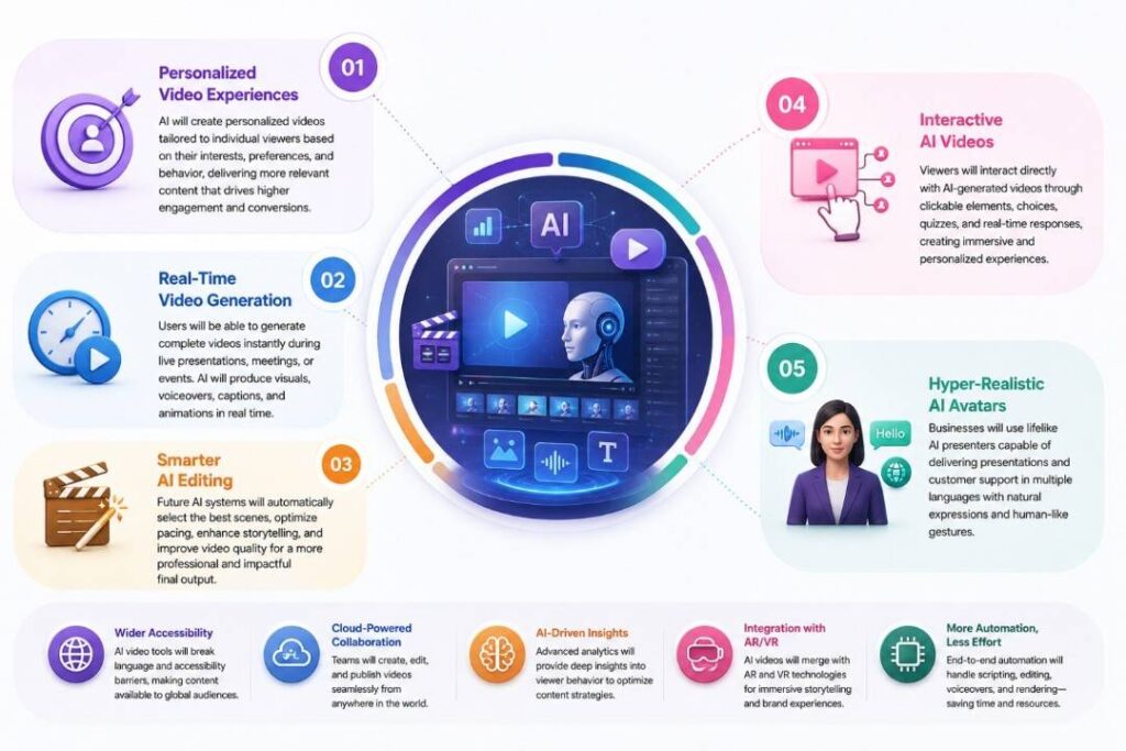 AI-driven video trends infographic
