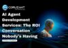 AI Agent Development Services: The ROI Conversation Nobody’s Having headline for agent development roi