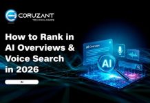 How to Rank in AI Overviews & Voice Search in 2026 Futuristic-AI-and-tech-overview