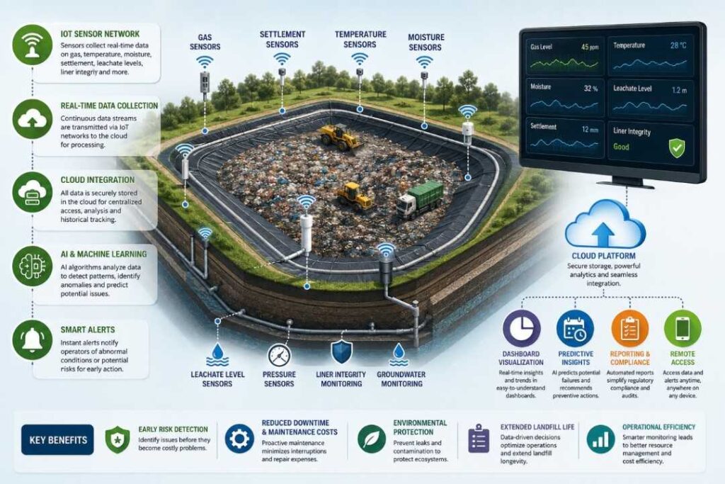 Smart landfill monitoring with IoT and AI