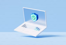 Why Security Tool Sprawl Quietly Drains IT Budgets a laptop with a shield
