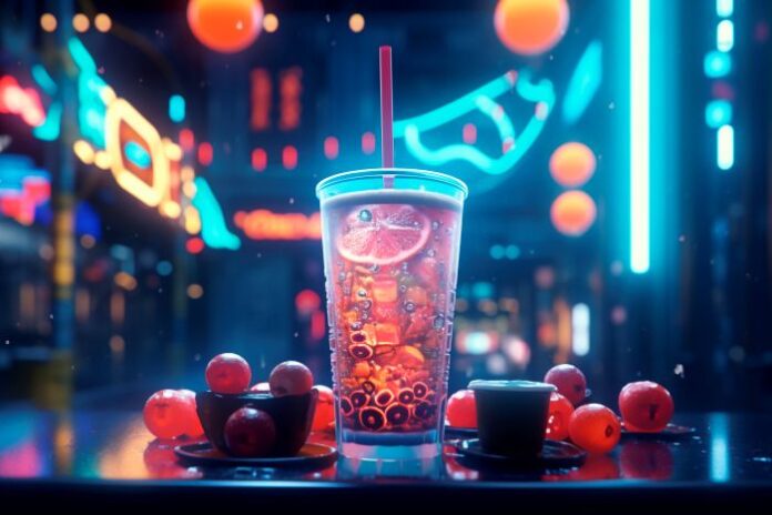close-up-futuristic-soft-drink close up of food bringing in more customers