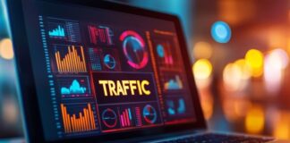 The Real Reason Your Site Traffic Isn’t Turning Into Demos laptop displaying site traffic