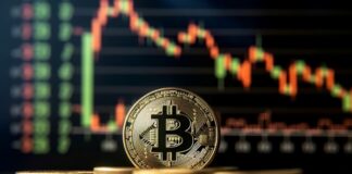 Top Crypto Market Making Services in 2026 image of bitcoin with graph of crypto market in the background