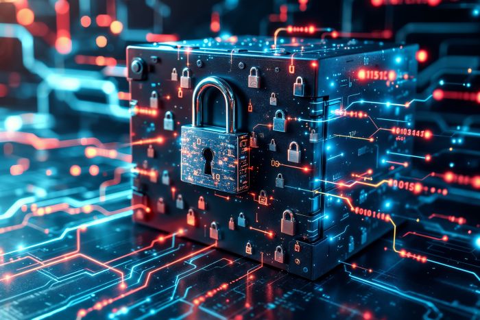 lock displaying cybersecurity planning