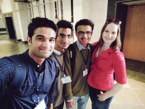 Nell Watson in Bombay India with other colleagues