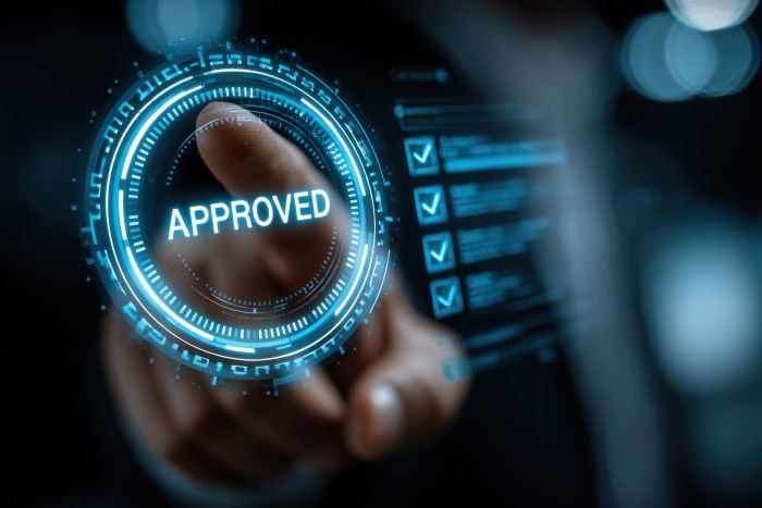 approved logo for approved submittals