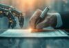 From Documents to Decisions: How AI Is Changing Contract Management ai and human hand performing contract management