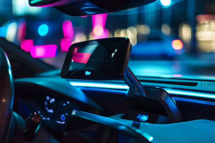 stylish car with Ride-Share Tech