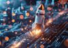 Bootstrapped Startups: Lessons From Spanx, GitHub, Poki image of rocket taking off to demonstrate bootstrapped startups