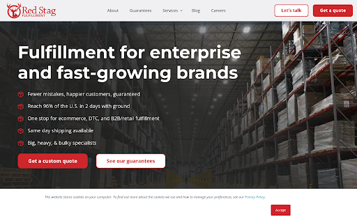 image of redstag supplement fulfillment brand