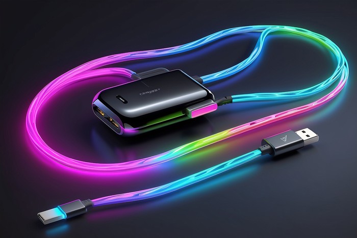 futuristic picture of usb-c and chargers