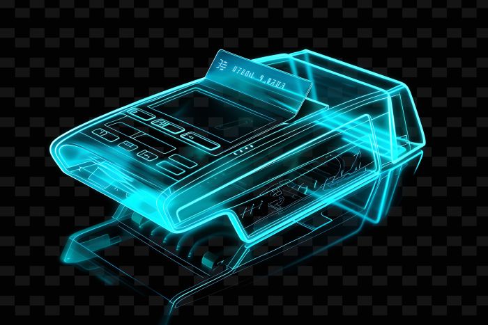futuristic fax machine with fax app