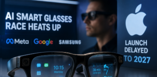 AI Smart Glasses Race Accelerates as Apple’s Launch Slips to 2027 AI Smart Glasses Race
