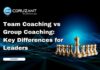 Team Coaching vs Group Coaching: Key Differences for Leaders headline for team coaching for leaders