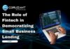 The Role of Fintech in Democratizing Small Business Lending headline for role of fintech in small businesses