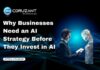 Why Businesses Need an AI Strategy Before They Invest in AI headline for investing in ai strategy