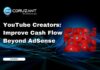 YouTube Creators: Improve Cash Flow Beyond AdSense headline for creating cash flow beyond adsense