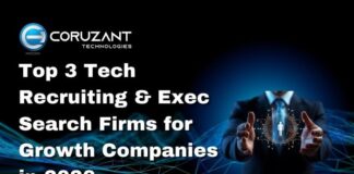 Top 3 Tech Recruiting & Exec Search Firms for Growth Companies in 2026 headline for tech recruiting firms