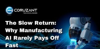 The Slow Return: Why Manufacturing AI Rarely Pays Off Fast headline for manufacturing ai rarely pays off