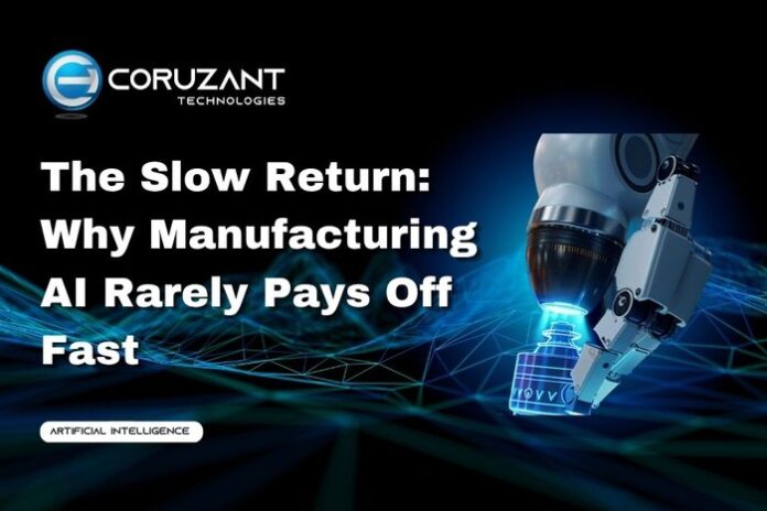Chatbot Testing - Coruzant Technologies (44) headline for manufacturing ai rarely pays off