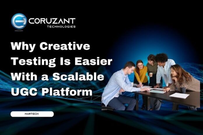 Chatbot Testing - Coruzant Technologies (51) headline for creative testing with a scalable ugc platform