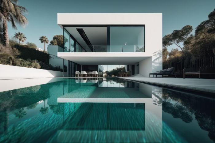 2nd image of luxury property with pool