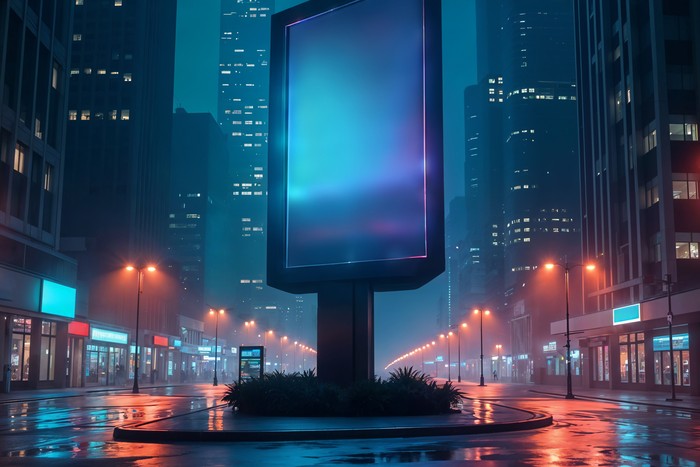 empty billboard waiting for creative testing