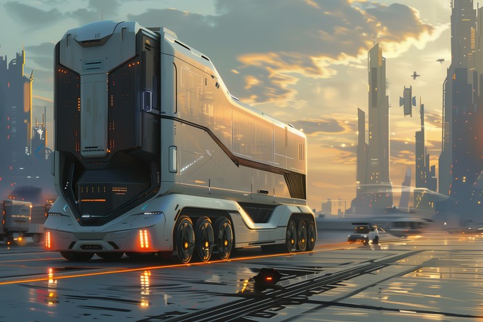 futuristic equipment vehicle