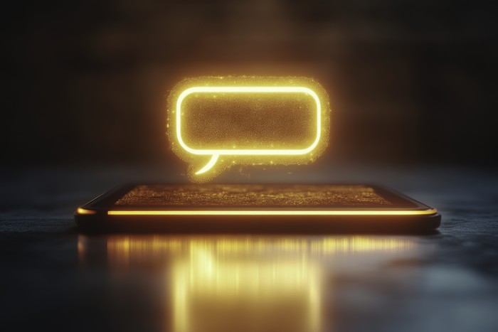phone receiving text alerts