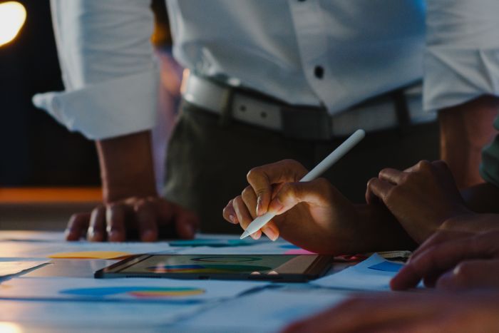 people developing business strategy