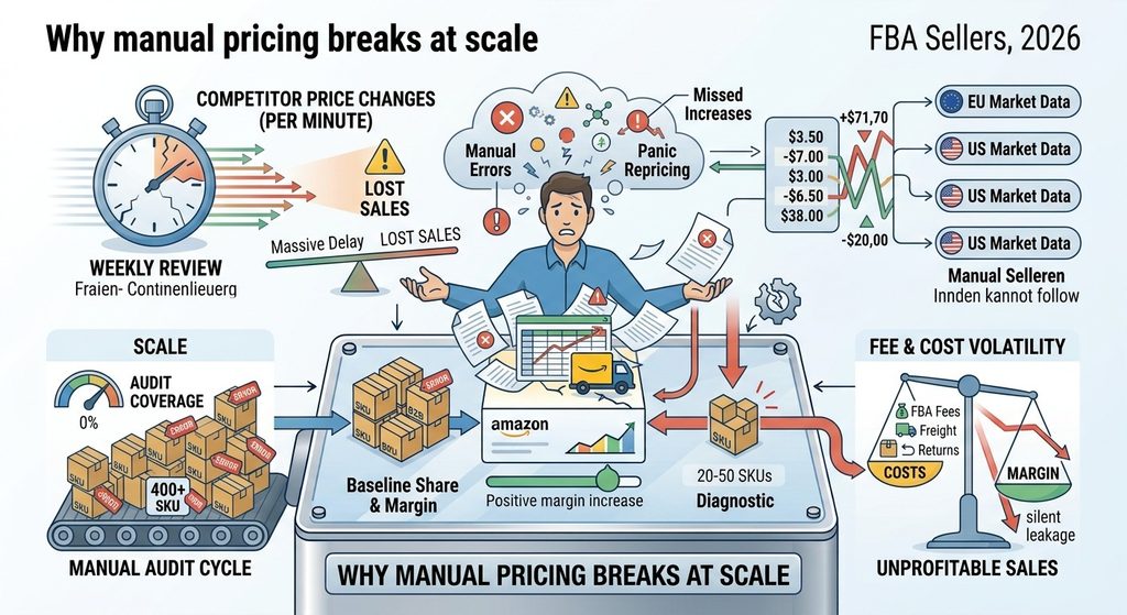 infographic on manual pricing at scale