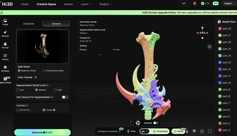 image of hi3d 3d creation